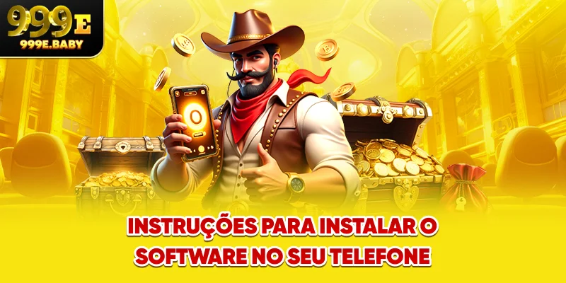 Instruções para instalar o software no seu telefone